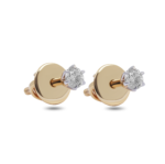 Yellow Gold Single Diamond Earring