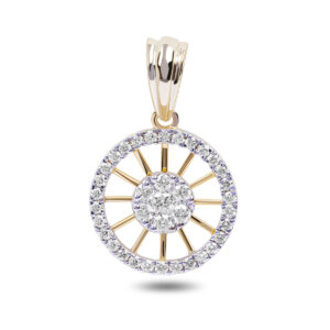 Yellow Gold Circle Pendant