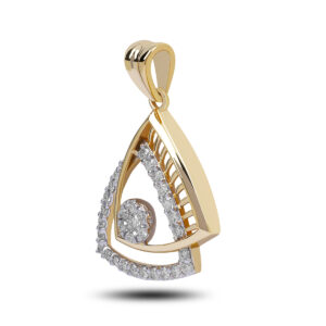 Yellow Gold Two Triangle Pendant