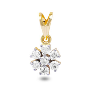 Yellow Gold Open Flower Pendant