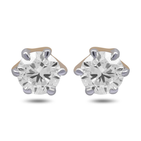 Yellow Gold Single Diamond Earring