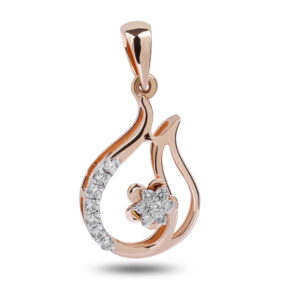 Rose Gold Pear Shape Pendant