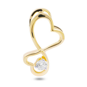 Yellow Gold Joint Heart Pendant