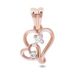 Rose Gold Heart Pendant