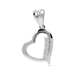 White Gold Heart Pendant