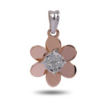 Rose Gold Flower Pendant